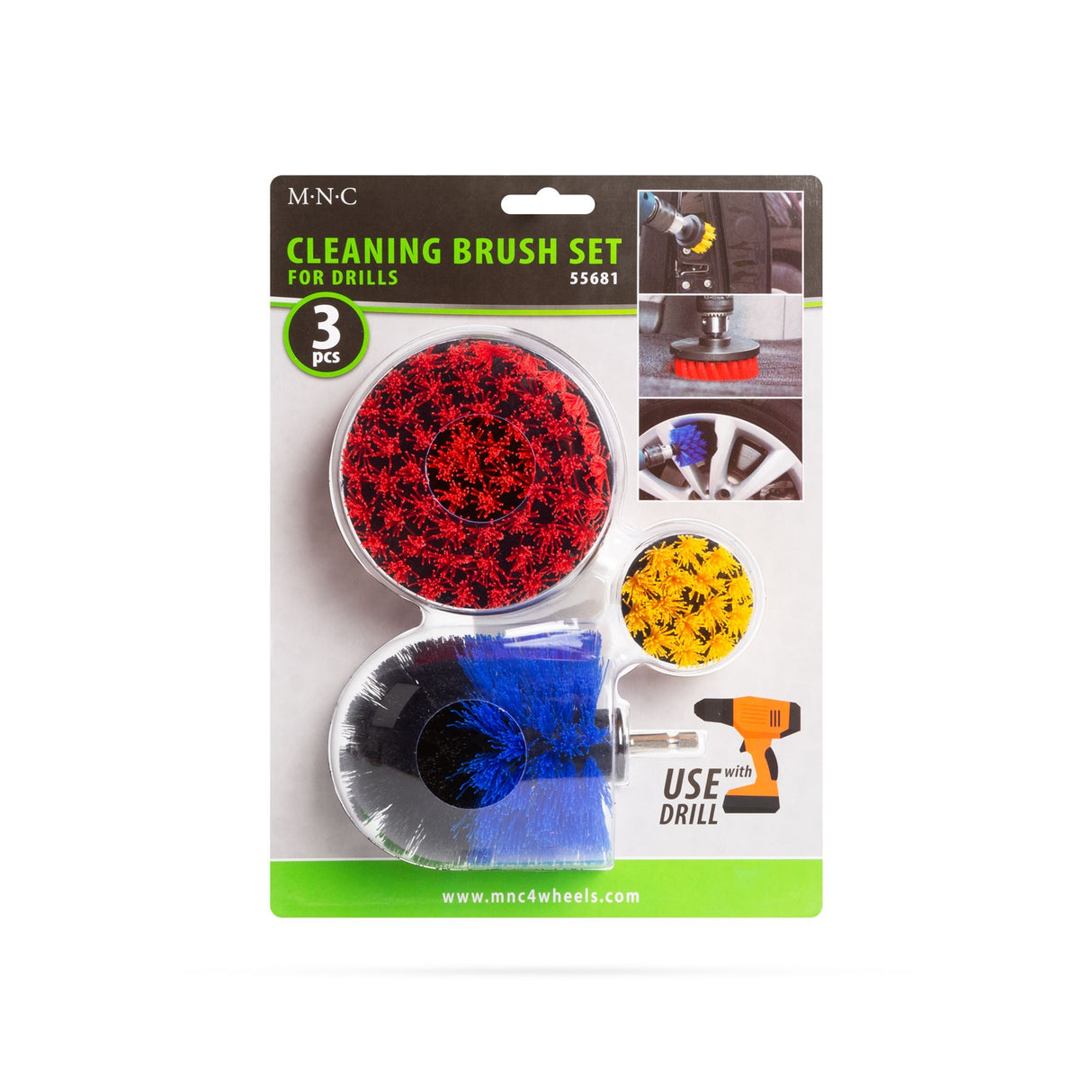 Set di Spazzole per Trapano – 3 Pezzi