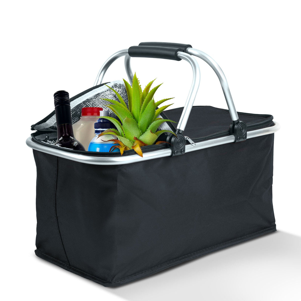 Foldable Insulated Shopping Basket 21L
