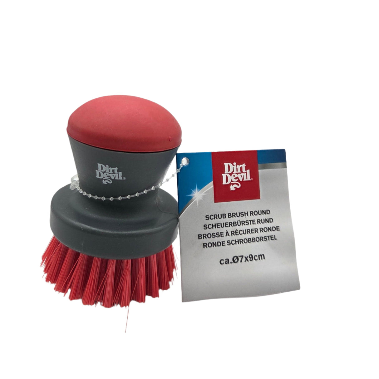 Dirt Devil Radbürste Ø7x9 cm – Kompakte Felgen- und Universalbürste mit Soft-Grip