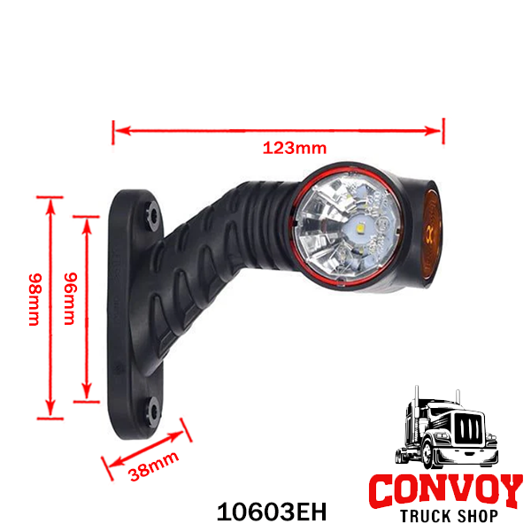 Superpoint 3 LED Elbow Marker Lamp – Flexible Rubber Position Light