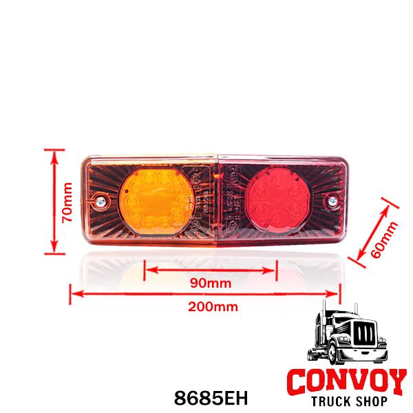 3-in-1 LED Trailer Tail Light – Left/Right Mount
