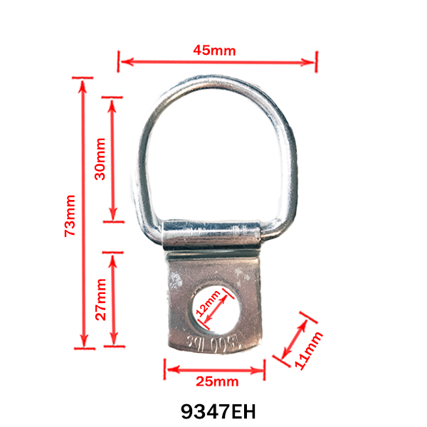 Recessed Tie-Down Ring with Single Bolt (675 kg Capacity)