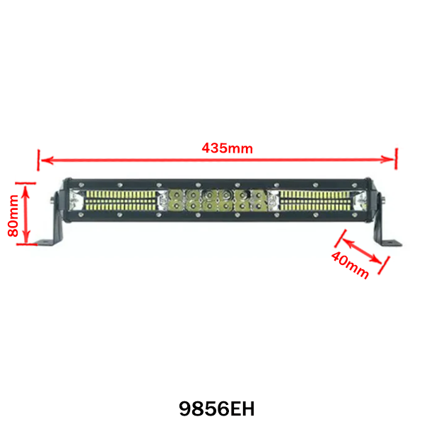 LED Light Bar Single Row Flood 144W