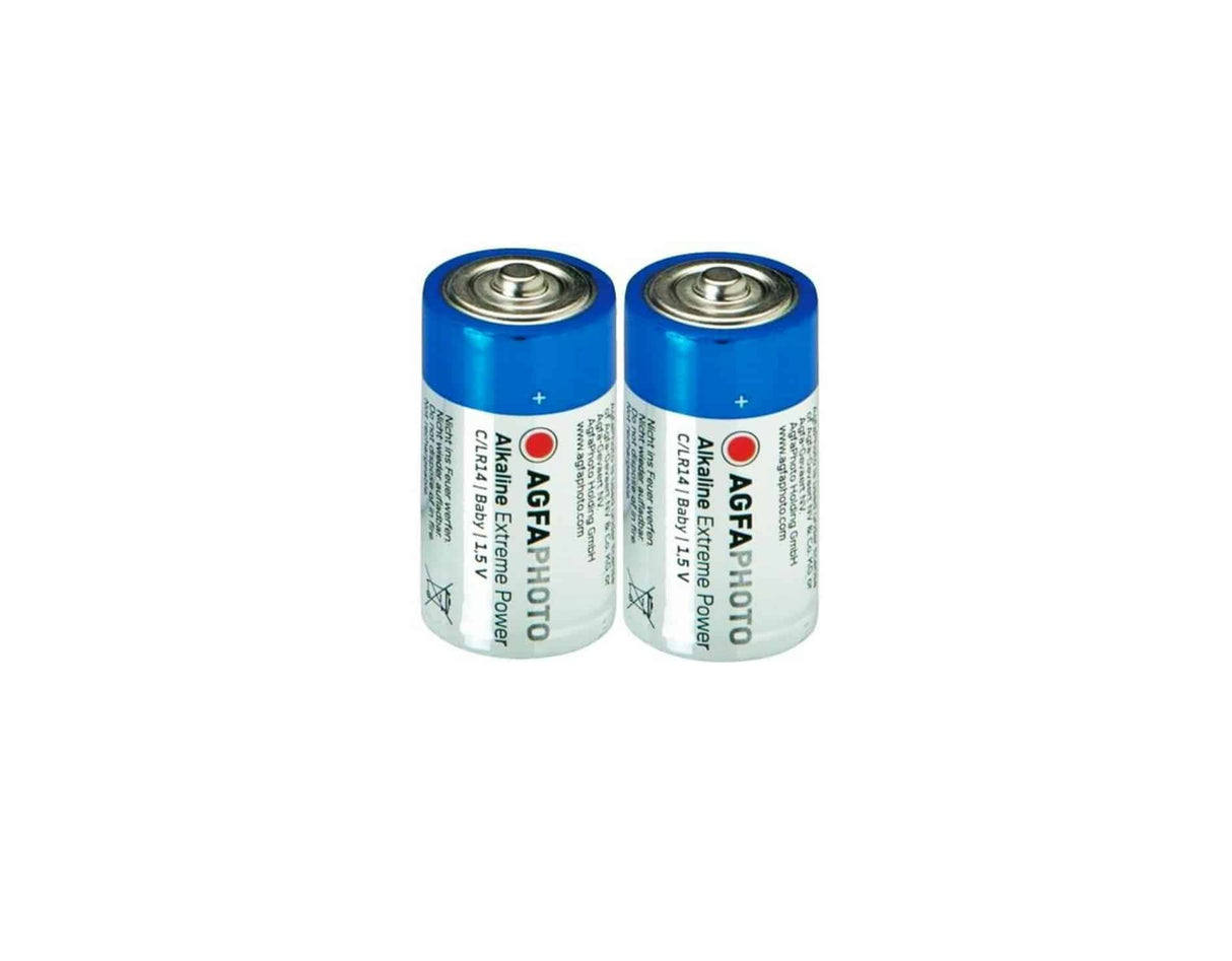 AgfaPhoto LR14 C Alkaline Battery 1.5V - Pack of 2