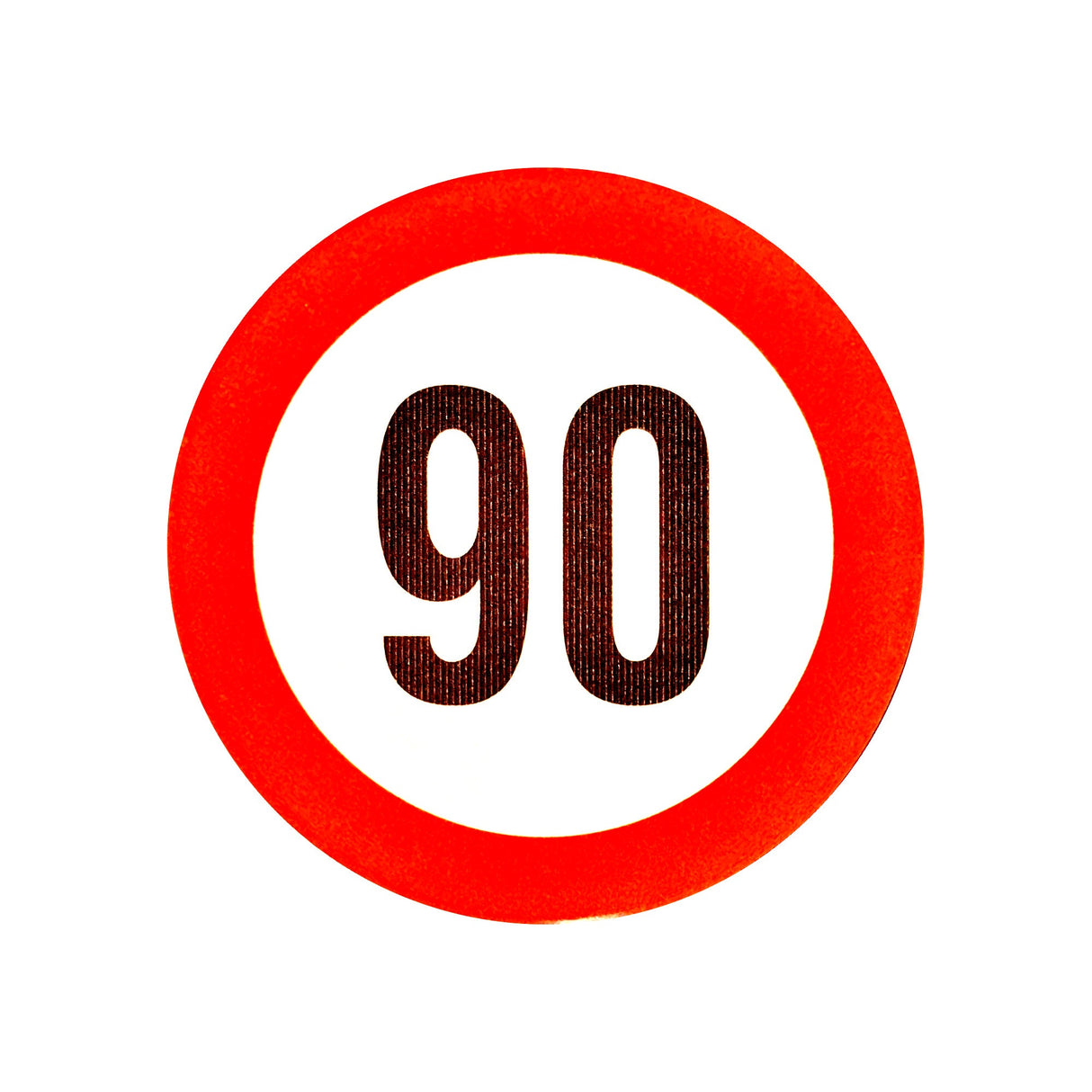 Reflective Speed Limit Sticker - 19cm