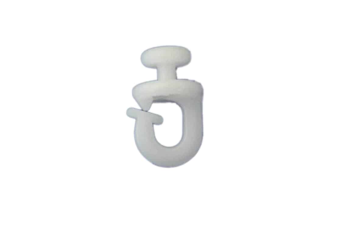 Curtain Clips with Hook Slider, 7 mm, Pack of 20