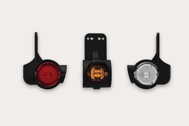 Fristom Omega LED Rubber Marker Light, 3-Function, Microprismatic