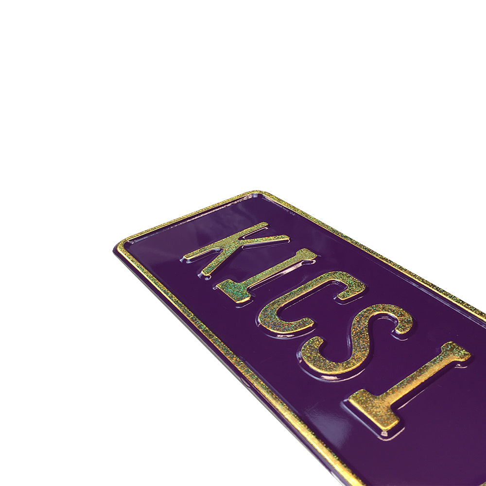 Custom Embossed Nameplate