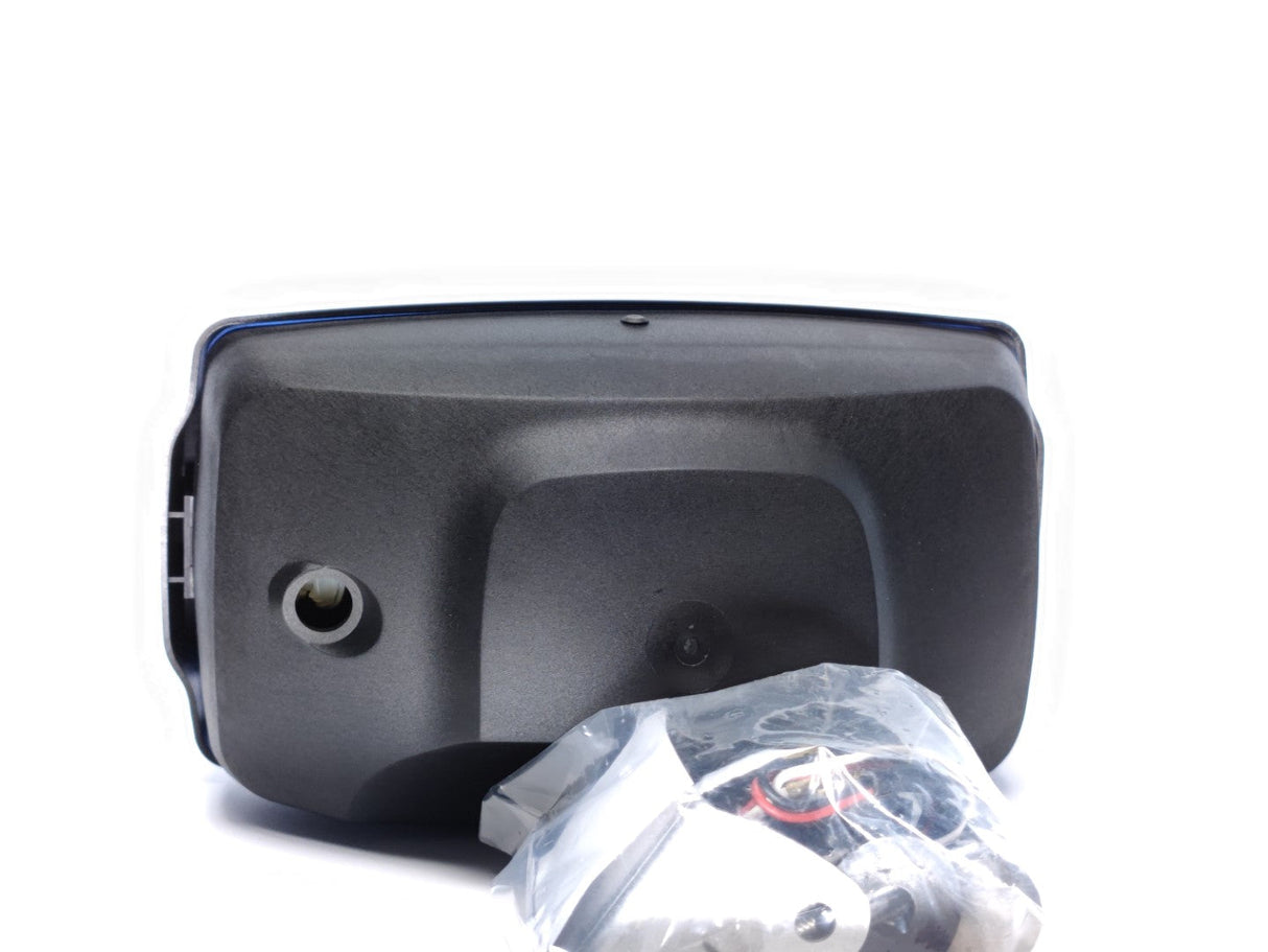 Rectangular High Beam Headlight with Blue Lens and Position Light