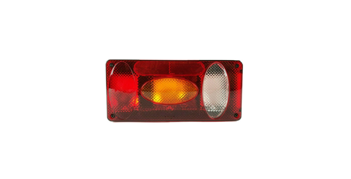 Universal Right Rear Lamp, 5-Function, Oval with Reverse Light & Reflector
