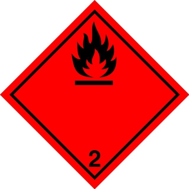 ADR Numbered Hazard Label Sticker
