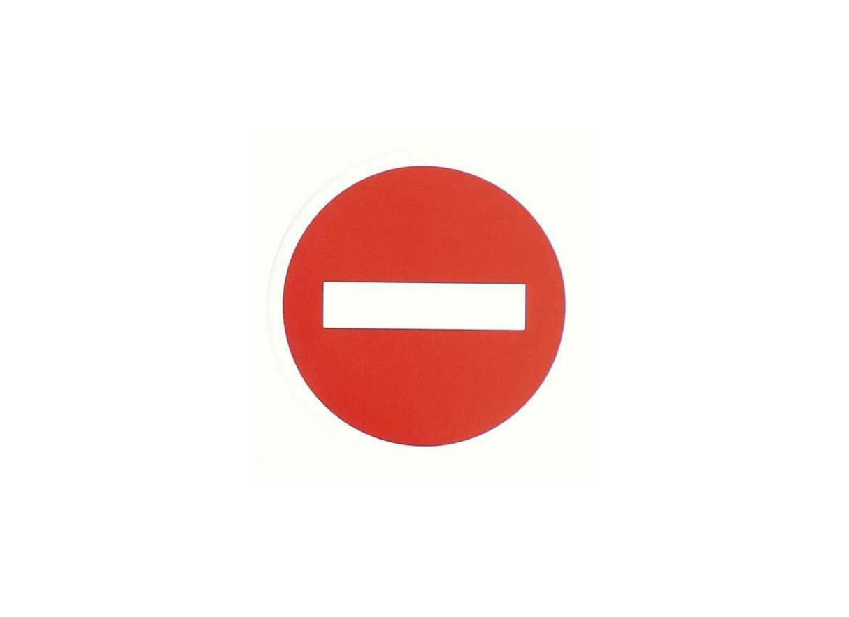 No Entry Sticker