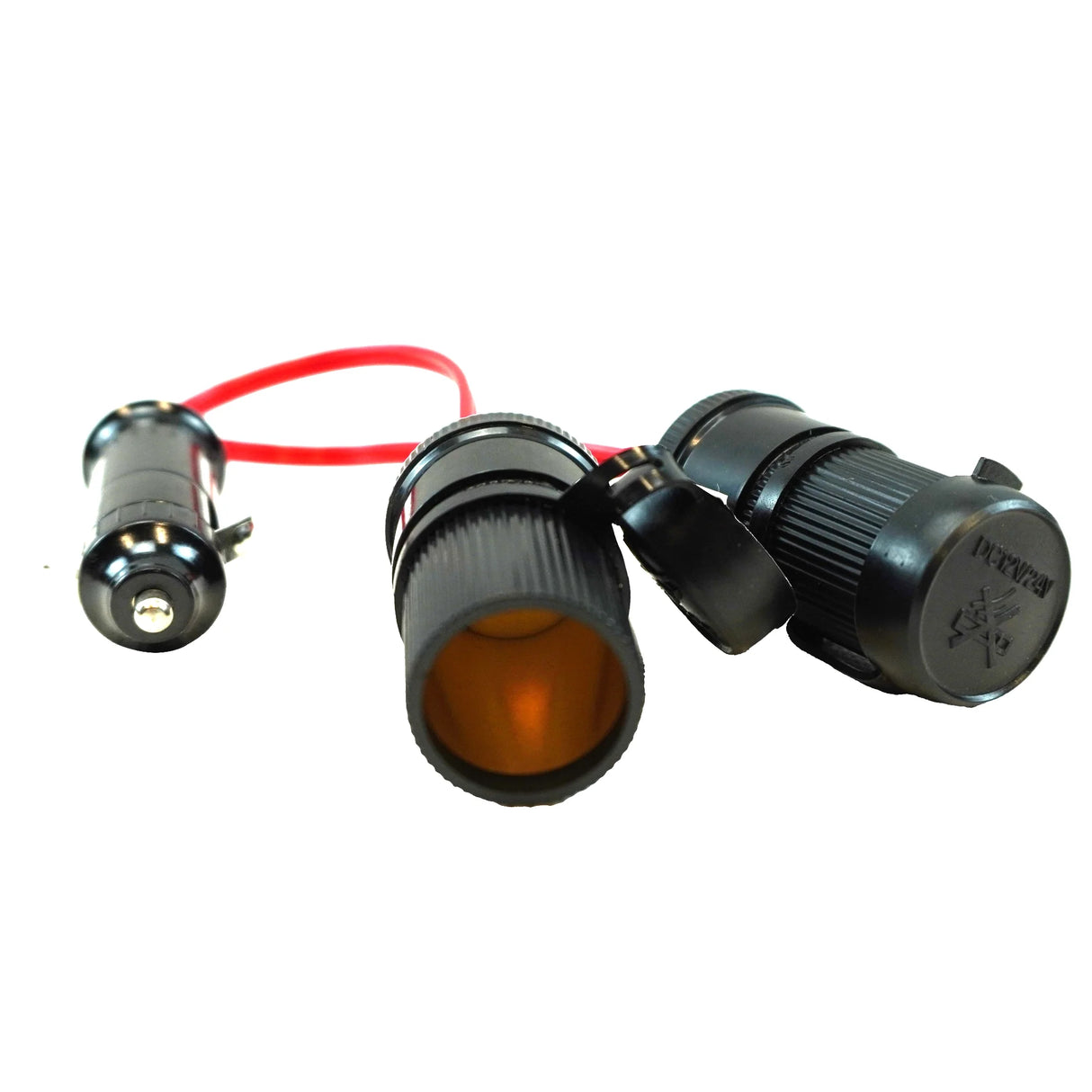 Dual Socket Car Cigarette Lighter Splitter, 12A