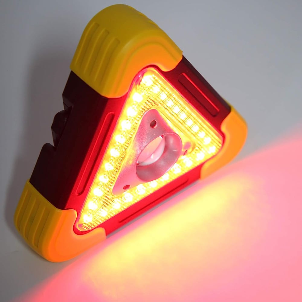 Rechargeable Solar-Powered Emergency Warning Light