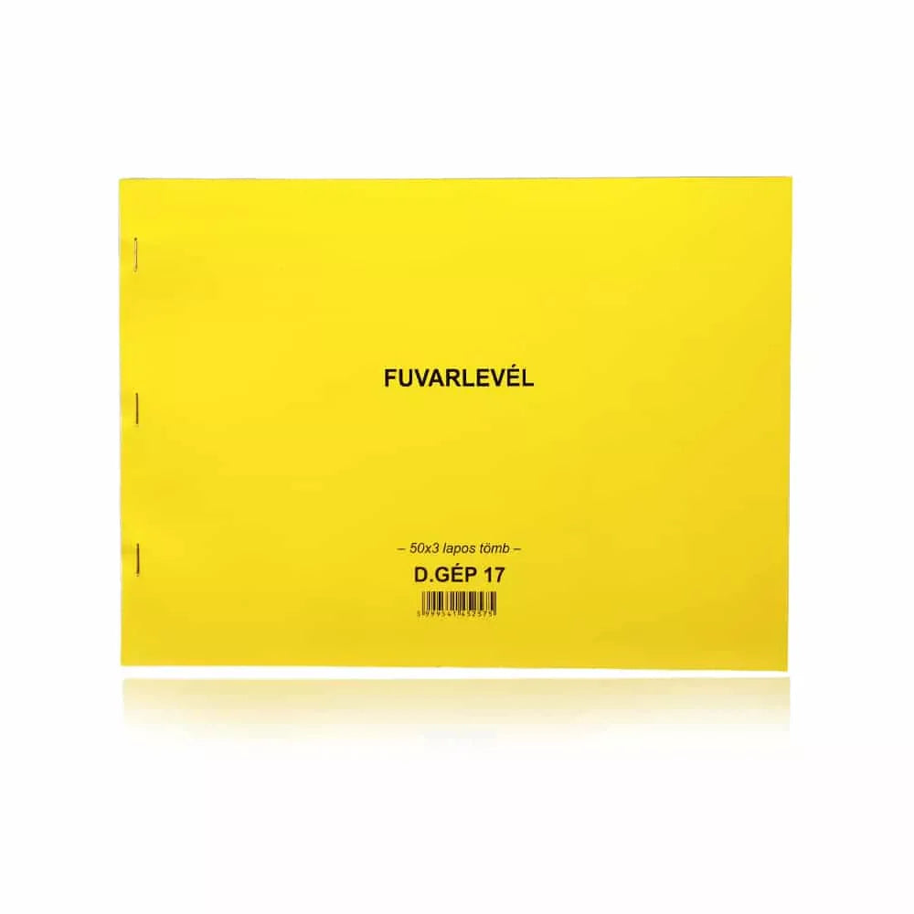 DG17 Consignment Note A4 50 x 3 Sheets