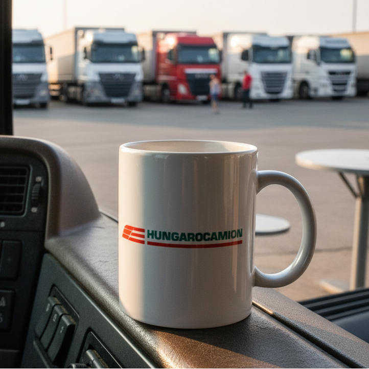 Hungarocamion Logo Mug White 3dl
