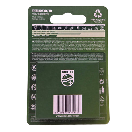 Philips AA Akkus 1300mAh – 4er-Pack wiederaufladbare Batterien