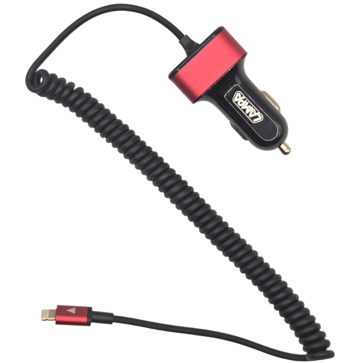 Car Charger with Micro USB, iPhone & Dual USB Ports