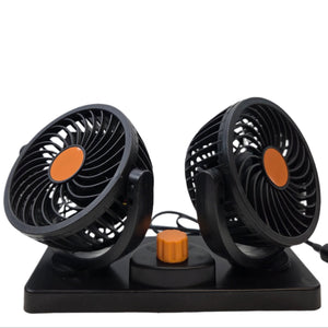 Double Head Car Fan 2x15cm
