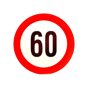 Reflective Speed Limit Sticker - 19cm