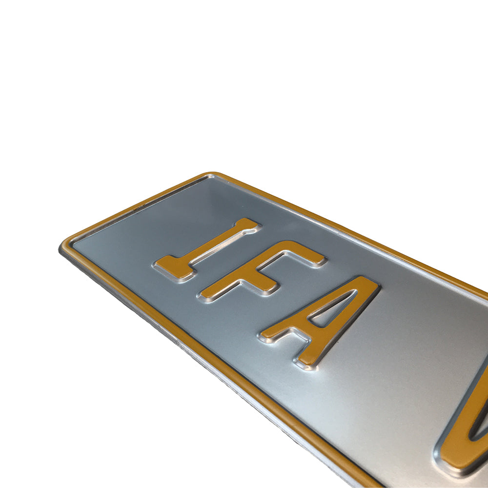 Custom Embossed Nameplate