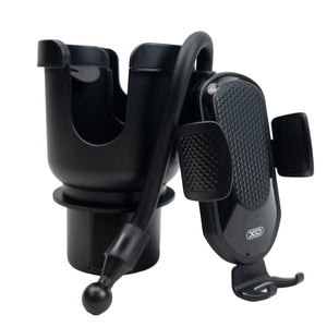 XO C140 Car Phone Holder with Cup Holder Mount – Black
