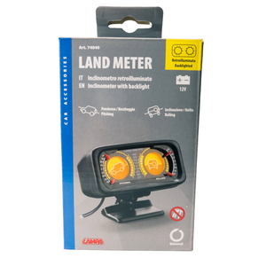 Vehicle Inclinometer with Amber Backlight 12V
