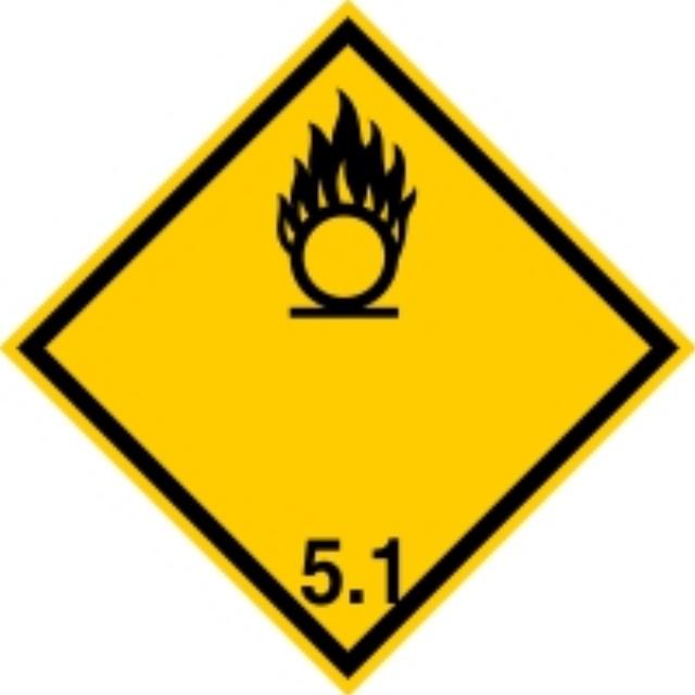 ADR Numbered Hazard Label Sticker