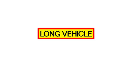 Long Vehicle Warning Sticker