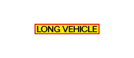 Long Vehicle Warning Sticker