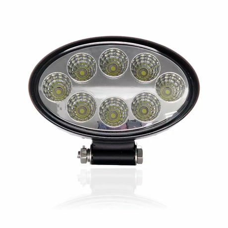 Oval LED Work Light, Wide Beam, 24W 12/24V