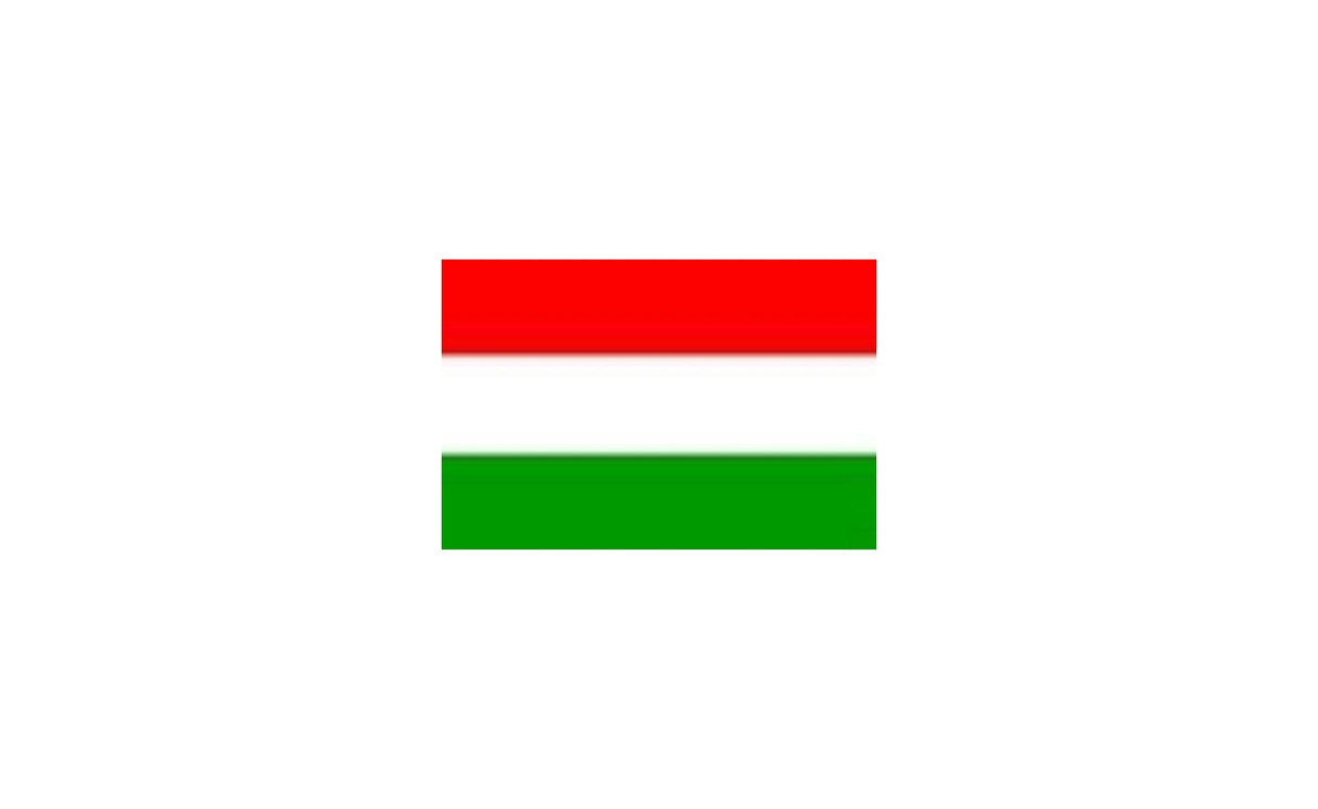 Hungarian Flag Sticker for Nameplates