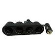 4-Socket Car Cigarette Lighter Splitter with Red LED Indicator