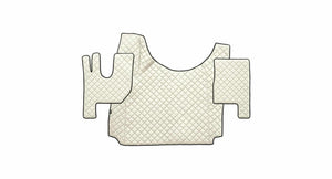 Quilted Faux Leather Floor Mat for Renault T with Engine Tunnel (From 2014)