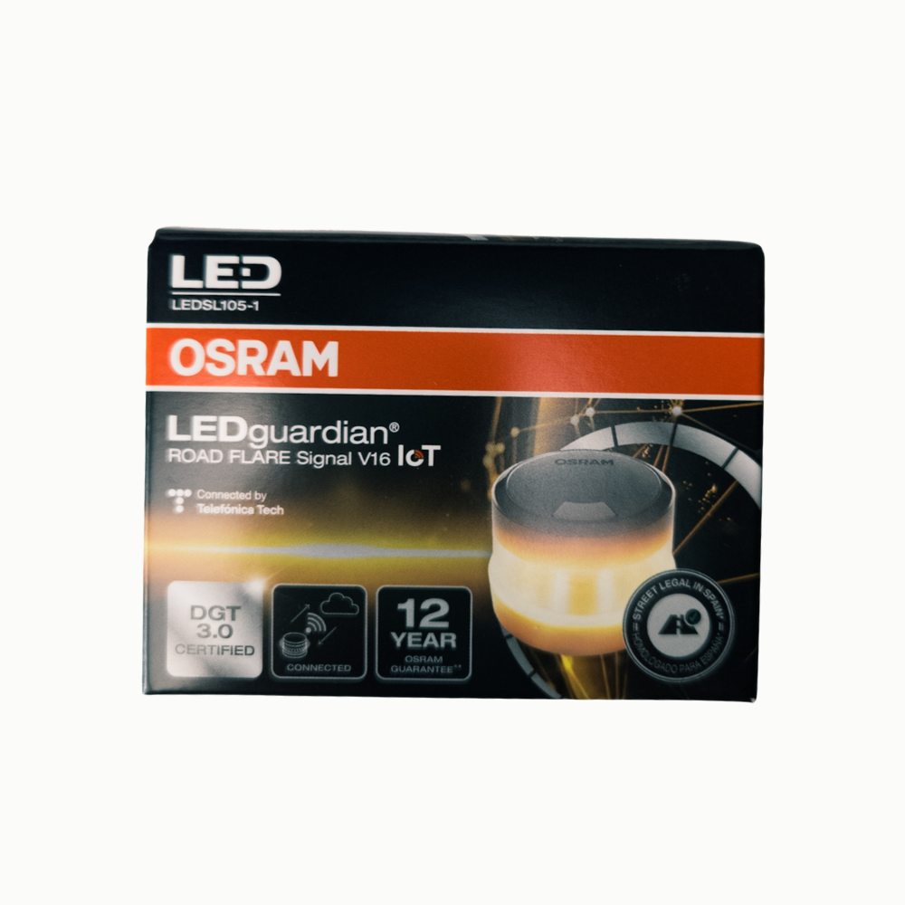 Osram LED-Warnleuchte V16, gelb – 360° Sichtbarkeit, magnetisch
