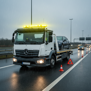 Gelbe LED-Warnleuchte mit Magnetbefestigung, 60 LEDs, 90W