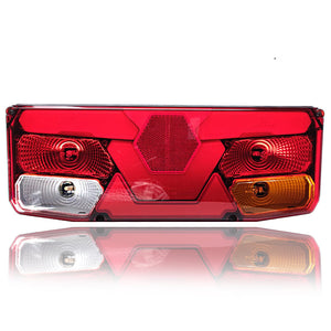 7-Function LED Rear Light with Hexagonal Reflector