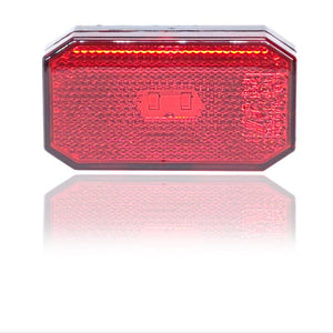 Rectangular LED Side Marker Lamp 2LED 12/24V