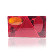 Feu arrière rectangulaire avec triangle réfléchissant pour remorque