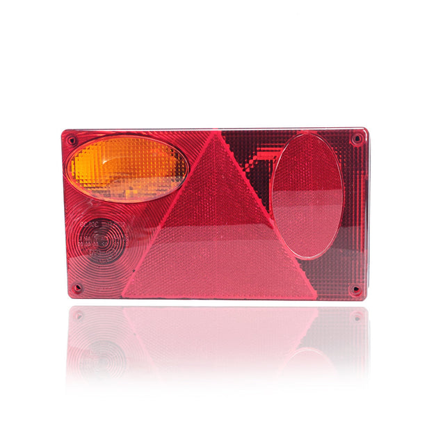 Rectangular Trailer Lamp with Triangle Reflector